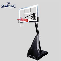 斯伯丁spalding便携式篮球架 户外60英寸矩形篮板68562成人篮球架