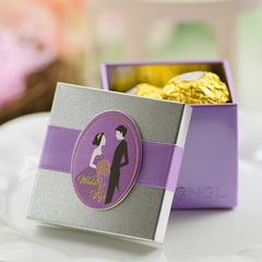 罗兰莉莎 喜糖盒 创意马口铁欧式婚庆用品个性结婚糖果盒子W580
