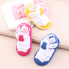 淘妮喜欢品牌婴儿鞋0-2岁男女宝宝防滑学步鞋软底包头凉鞋步前鞋