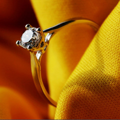 新款高仿真钻石4爪40分原色钻戒女结婚戒指纯银超sona周D福同款