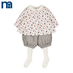 mothercare英国 婴儿套装小童装女宝宝上衣 短裤2件 新生儿套装