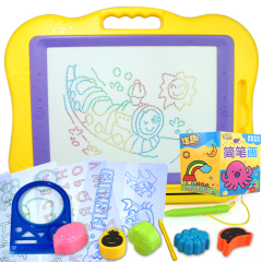 琪趣儿童画大号彩色磁性画板写字板海洋画画涂鸦板儿童学习玩具