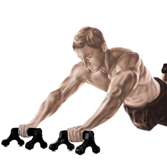 小四轮健腹轮腹肌轮滚轮健身器材家用减肚子正品收腹训练腹部运动