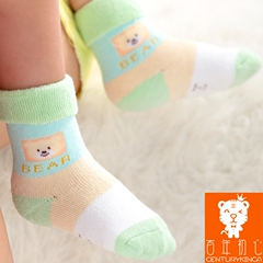 4双装 秋冬加厚宝宝袜新生儿袜子保暖毛巾婴儿袜儿童袜0-3-6个月