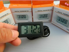 数显温度计/电子温度计/传感器/配套两粒纽扣电池 2米探头