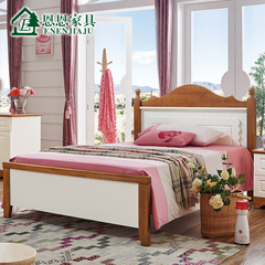 地中海儿童床女孩单人床1.2米公主床1.5米双人床儿童家具套房组合