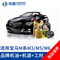 华胜宝马M系M3/M5/M6小保养套餐更换机油机滤含工时汽车保养服务