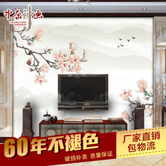 中原神画瓷砖背景墙现代中式古典客厅电视镶金仿古雕刻3d文化石