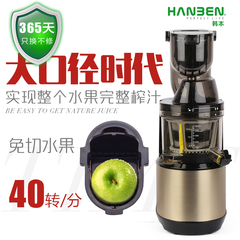 韩本 pu-B009大口径家用电动慢速榨汁机低速榨汁机果汁机