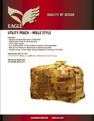茉莉附包 工具包 MOLLE系统付包 背包配件 原厂 500D考杜拉面料