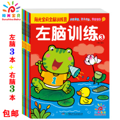 阳光宝贝全脑训练2-3-4-5-6岁宝宝早教书左右脑开发儿童益智书籍