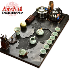 金灶 整套乌金石黑金石茶盘紫砂茶具套装高端全自动电热炉茶海道