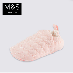 M&S/马莎童装女婴0至2岁心形图案直接穿脱婴儿靴T723148P !