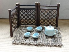 竹制品茶具 茶具配件 茶道屏风 竹制品摆件 创意 茶道套装 竹茶席