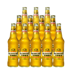 燕京无醇啤酒燕京啤酒低酒精518ml*12瓶装啤酒