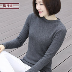 2016冬装加绒加厚韩版半高领女士打底衫长袖大码女装上衣纯棉t恤