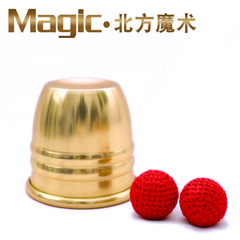 北方魔术道具 刘谦春晚魔术道具 专业铜制单杯球 专业磁力杯