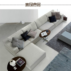 壹品良居沙发布艺沙发现代简约宜家转角沙发小户型定制定做YP014