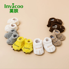 珊瑚绒手工婴儿鞋 冬 0-6个月软底男女宝宝学步鞋防滑新生儿