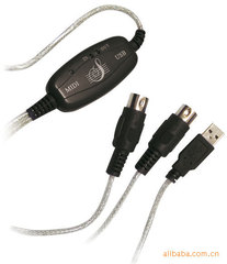 HiFing 钢琴线USB MIDI Cable音乐编辑线 MIDI转USB连接线MIDI线
