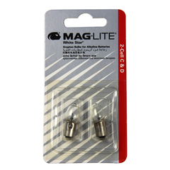 Maglite美光手电配套原装灯泡适用于2节1号/3号电池氪气黄光灯珠