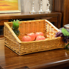 水果篮藤编柳编水果收纳筐蔬菜食品展示筐篮面包盘大号编织篮子