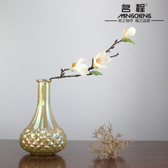 玻璃花瓶复古简约家居创意个性摆件茶几插花器装饰品艺术台面花瓶