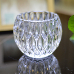 包邮 加厚圆球水培玻璃花瓶 透明水培花瓶 水培插花玻璃花瓶