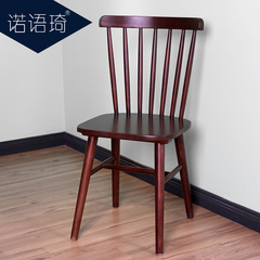 北欧现代实木餐椅子咖啡椅甜品桌椅组合酒店椅原木家用洽谈椅