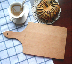 ZAKKA榉木把手砧板菜板水果板面包板实木无漆宝宝辅食板拍摄道具