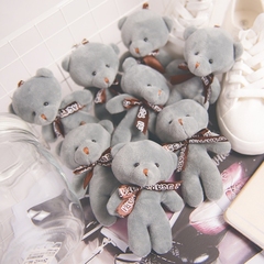 韩国新款可爱小熊挂饰毛绒包包挂件包包装饰挂件钥匙扣公仔玩具