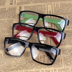 复古黑框眼镜框 男女韩版大框眼镜架 近视框架 潮人平光镜有镜片