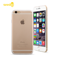 seedoo苹果6超薄透明手机壳iPhone6S全包边防摔保护套外壳硬4.7寸