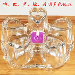 耐热玻璃茶具心形水晶玻璃底座花茶壶玻璃壶加热器蜡烛暖茶器茶托