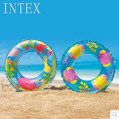 INTEX动物浮圈58245儿童救生圈 浮圈儿童游泳圈适合6-10岁儿童
