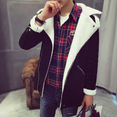 2016冬季新款棉衣羊羔毛外套男韩版男士潮流青年冬装棉服短款冬衣
