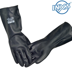 赛立特L18511氯丁橡胶防化手套强酸碱手套 黑色加厚内衬麻面纹理