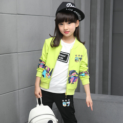 好搭档 2016春秋装新款儿童棒球服外套套装女童两件套套装韩版潮