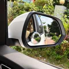 高清晰汽车倒车辅助镜小圆镜可调节盲点镜广角镜倒车大视野后视镜