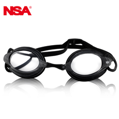 NSA泳镜高清防雾防水硅胶平光男女士儿童竞技比赛透明游泳眼镜