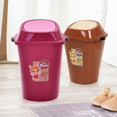 欧式创意家用塑料带盖垃圾桶客厅卫生间厨房大号小号垃圾筒纸篓