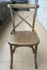 特价法式美式韩式实木餐椅交叉背椅子Y椅书房椅原木色胡桃色多色