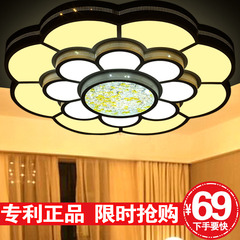 好莱仕客厅卧室LED梅花型吸顶灯现代简约圆形创意大气艺术大厅灯