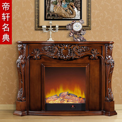 1.5米田园欧式壁炉柜 古典实木美式电壁炉架 装饰取暖仿真火炉芯