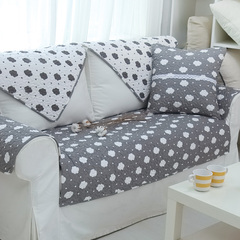 灰色双面沙发垫布艺纯棉简约现代四季通用组合沙发套全包冬季全棉