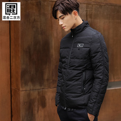 棉衣男外套韩版修身青年黑色2016冬季新款加厚款棉袄男士棉服潮流