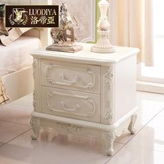洛帝亚 欧式床头柜 法式浪漫床头柜 实木抽屉储物柜 收纳柜子特价