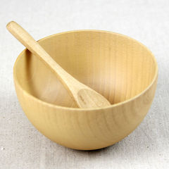 无漆木碗 宝宝碗 环保木制餐具 米饭碗创意碗甜品碗沙拉碗