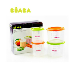 法国BEABA 婴儿 辅食储存瓶奶粉盒零食存储瓶 四个套装 健康材质