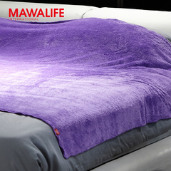 台湾进口MAWALIFE微丝开纤纱毯子高档柔软保暖秋冬空调双人被盖毯
